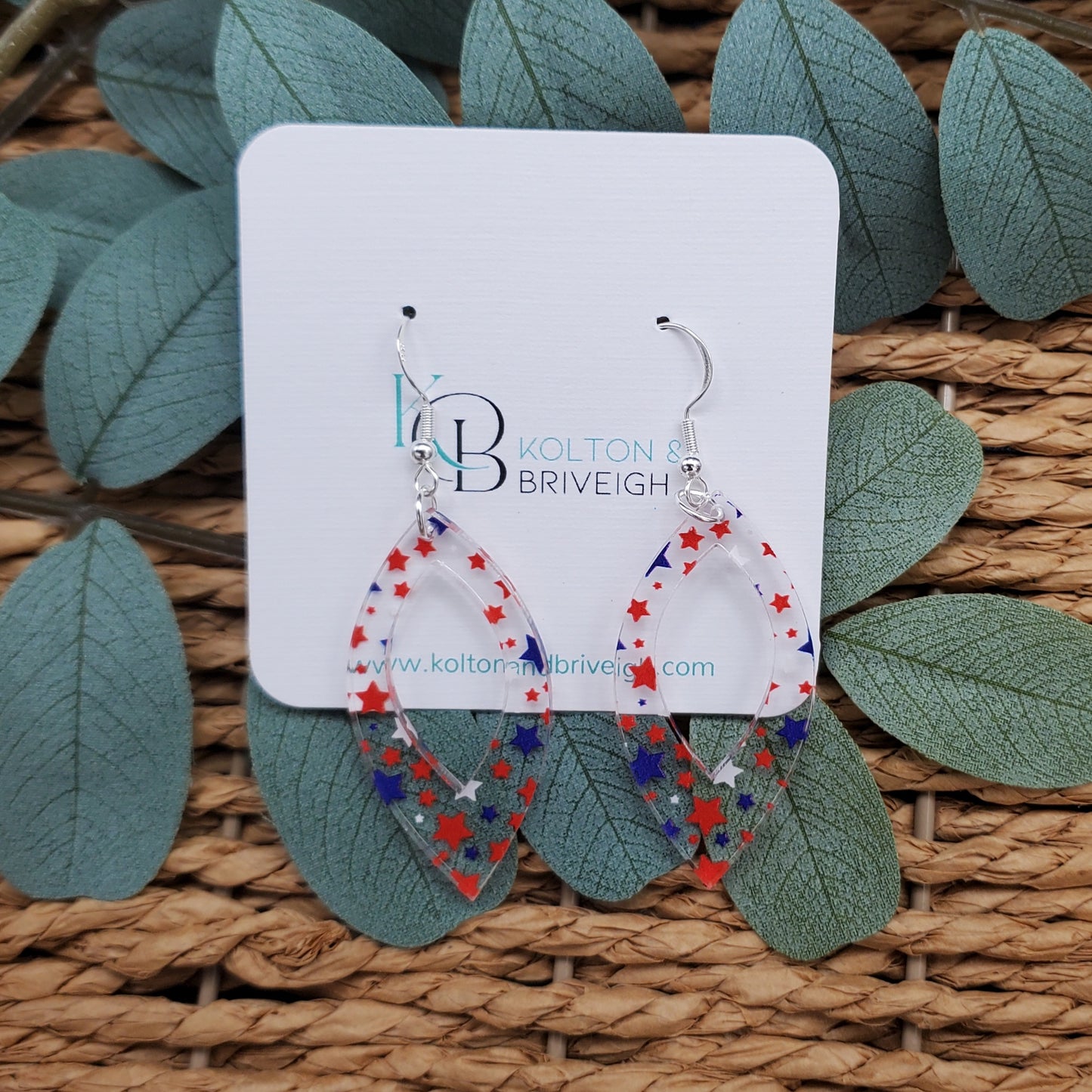 Star Confetti Marquis Earrings