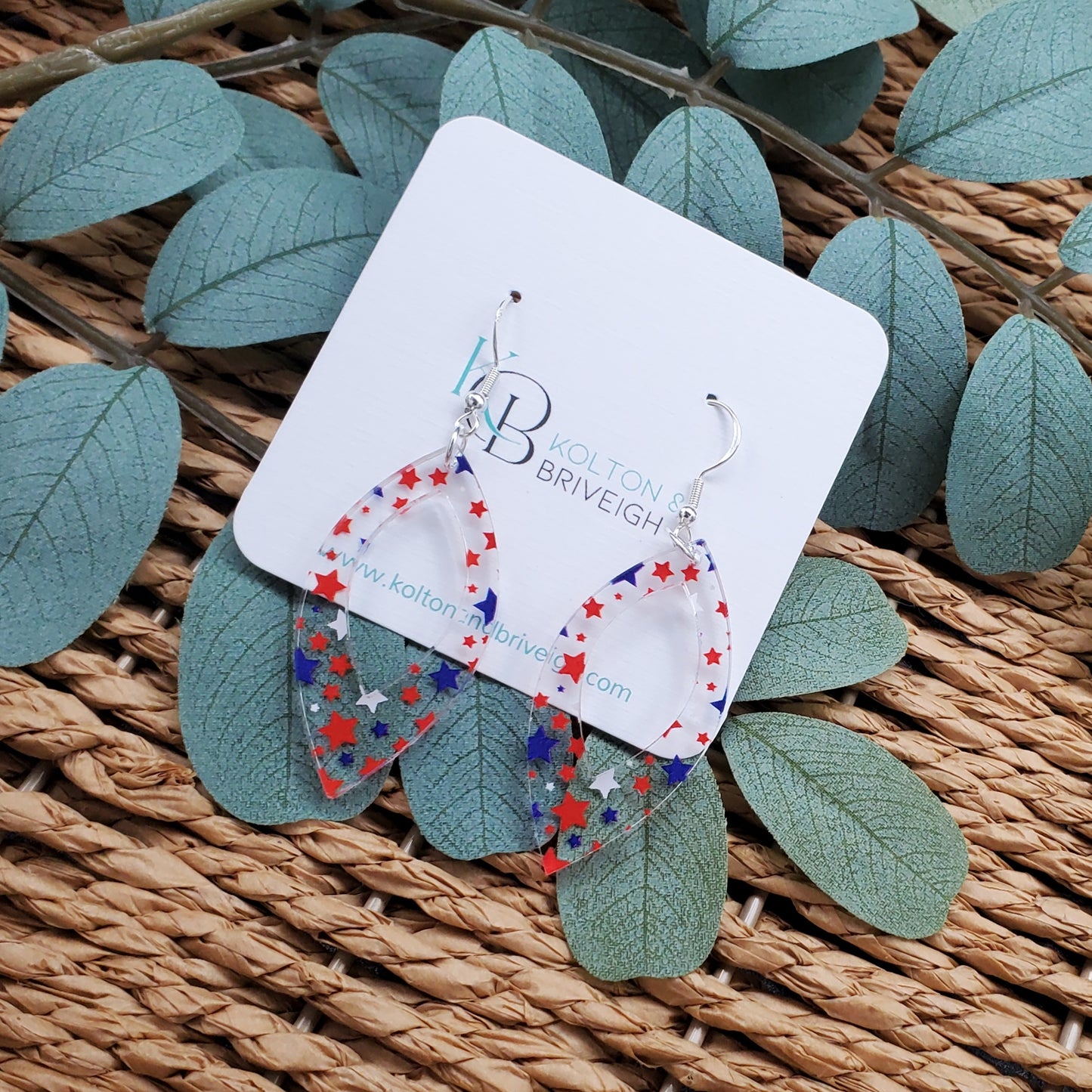 Star Confetti Marquis Earrings