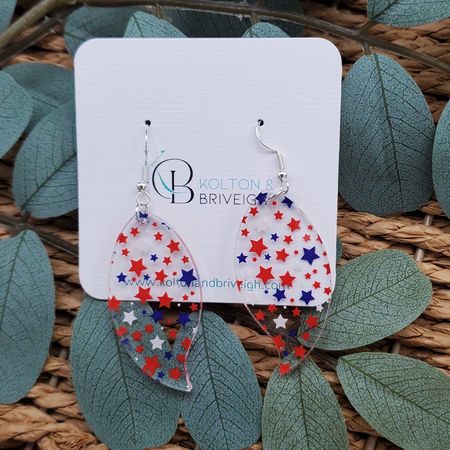 Star Confetti Petal Earrings