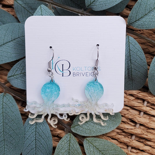Beachy Octopus Earrings