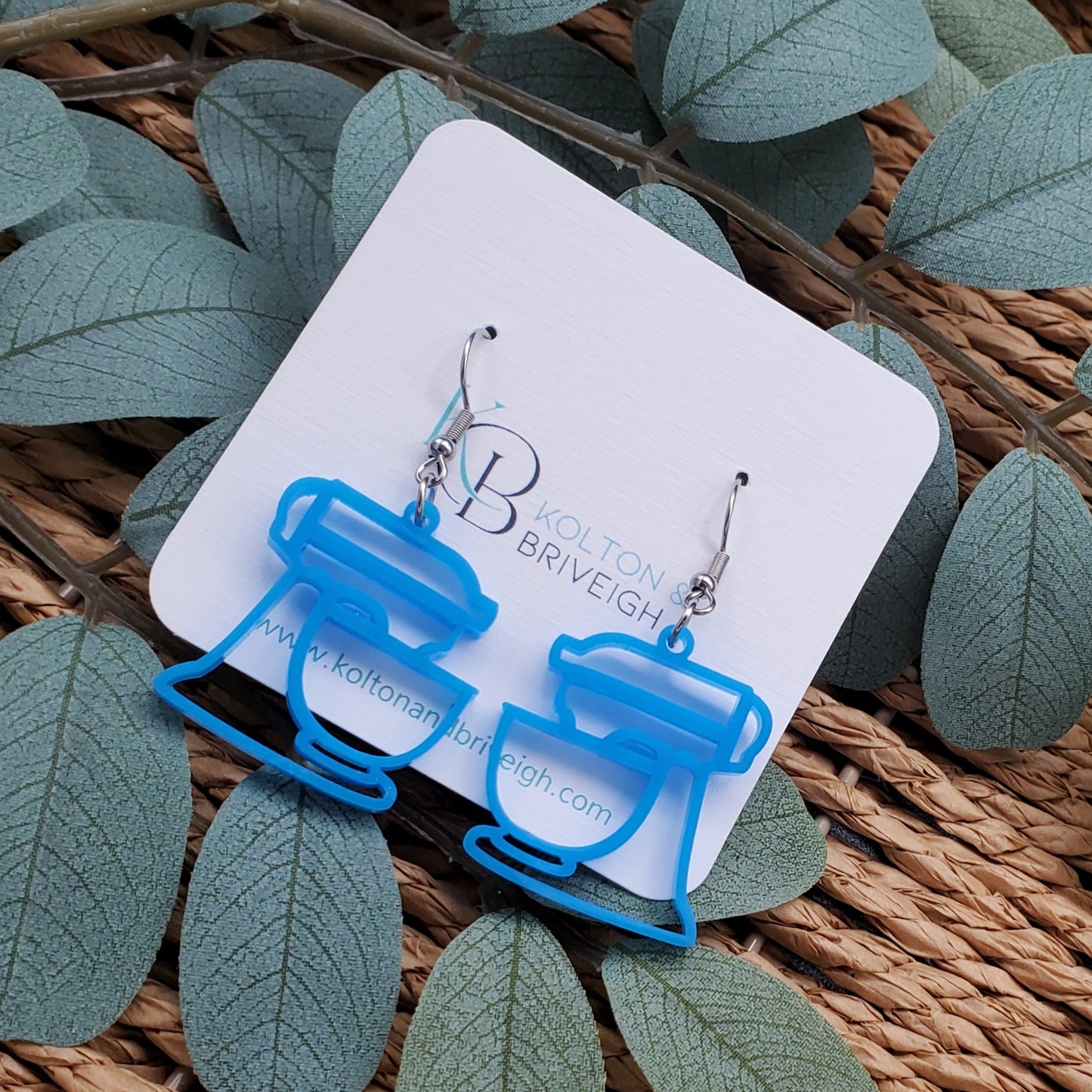 Blue Mixer Earrings