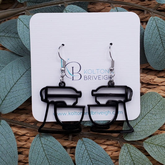 Black Mixer Earrings