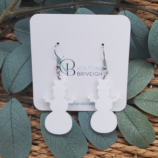 Snowman Earrings