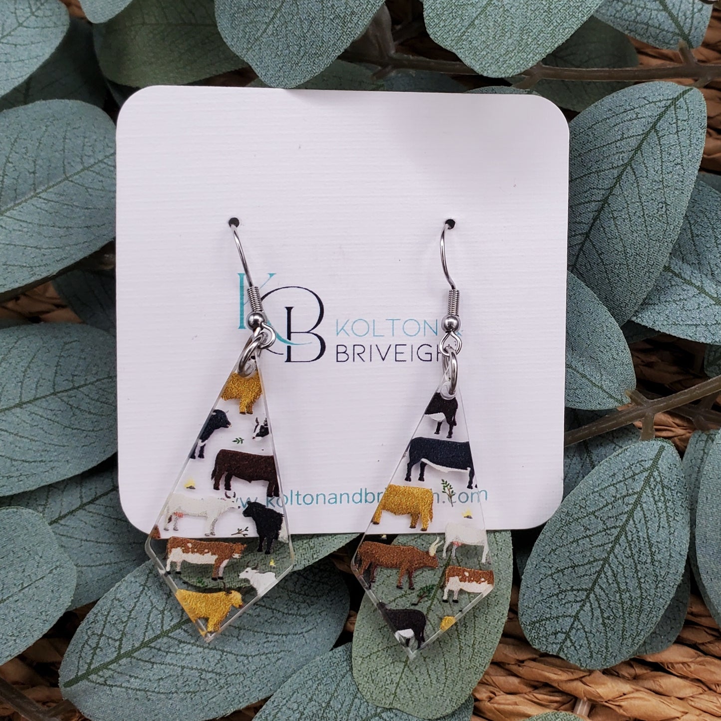Cow Kite Earrings