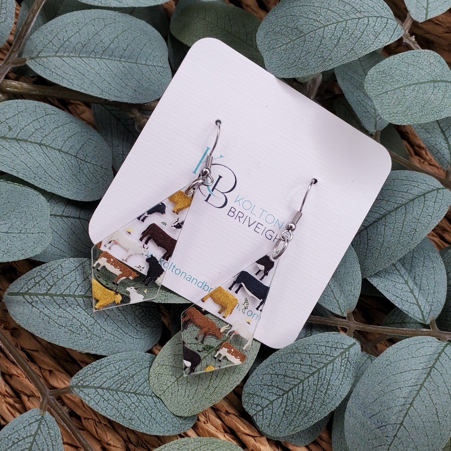 Cow Kite Earrings