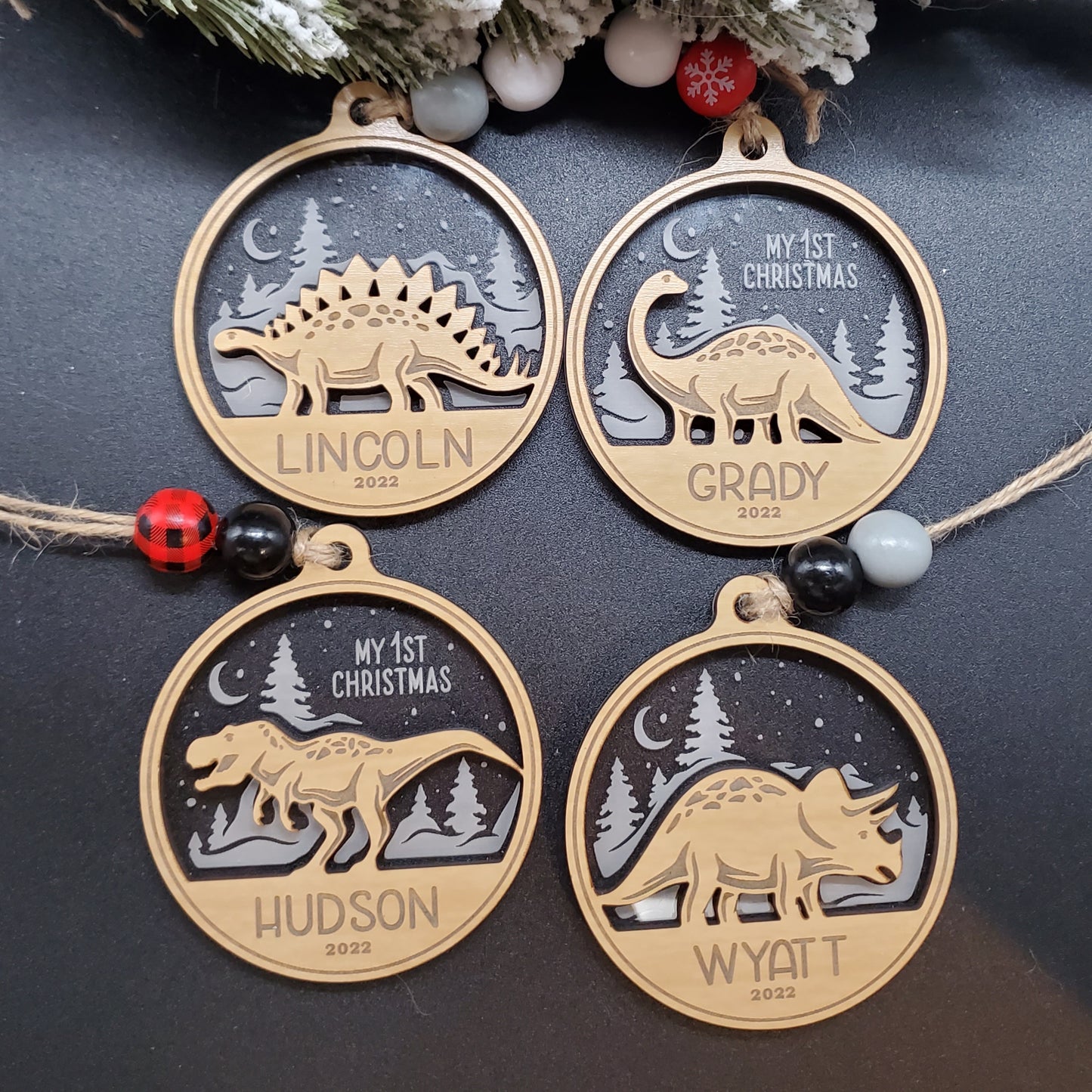 Dinosaur Christmas Ornament