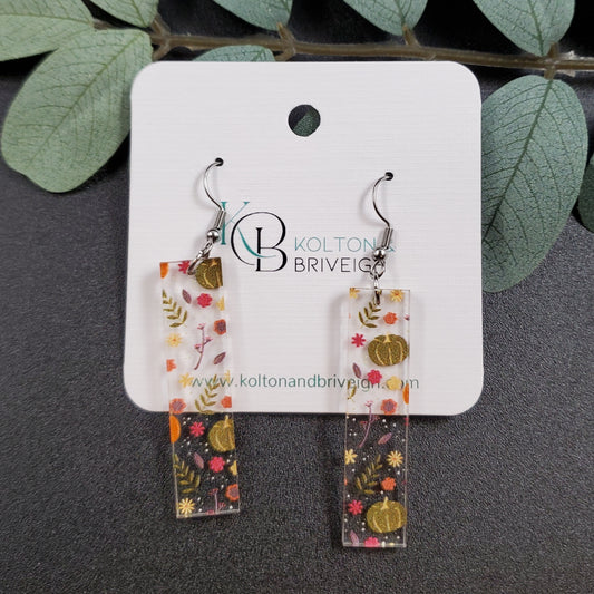 Fall Foliage Bar Earrings