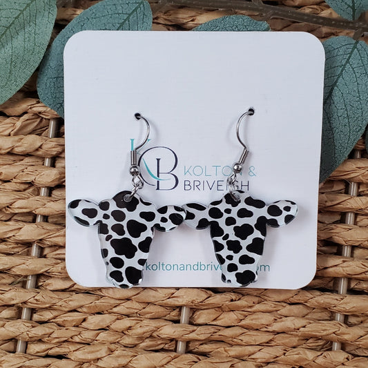 Cow Pattern Cow Earring