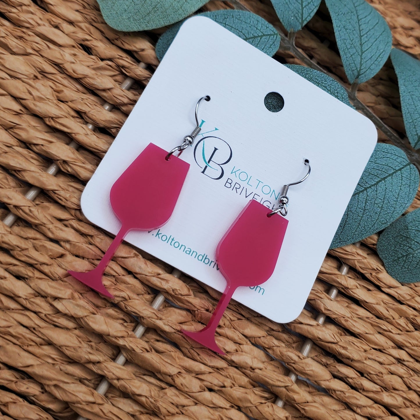 Wine Glass Earrings