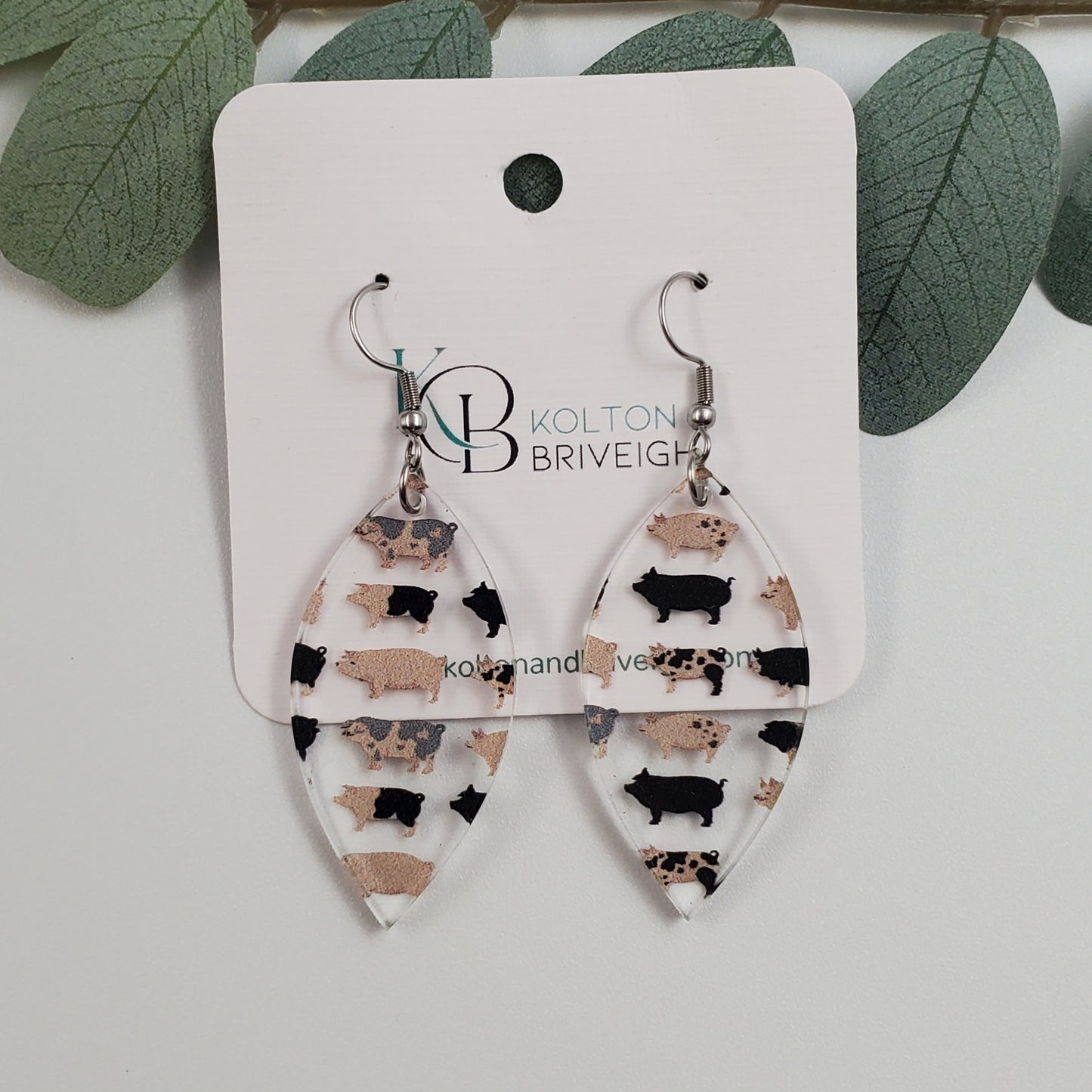 Pig Marquis Earrings
