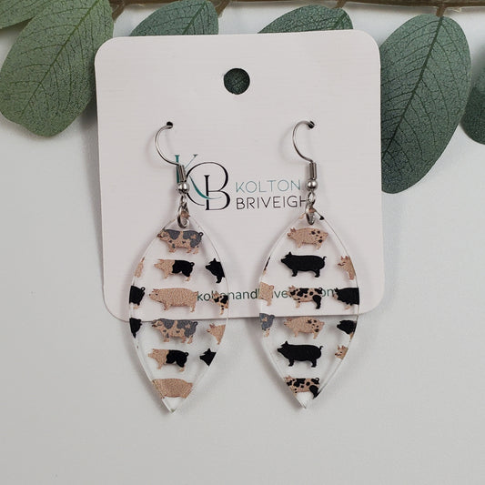 Pig Marquis Earrings