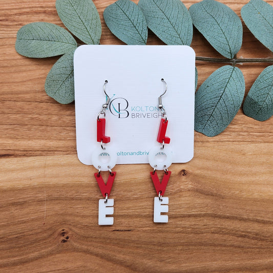 LOVE Valentine Earrings