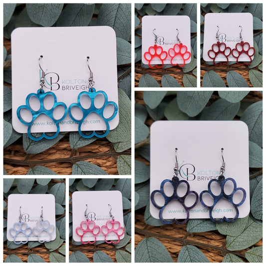 Paw Print Earrings