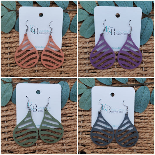 Wave Teardrop Earrings